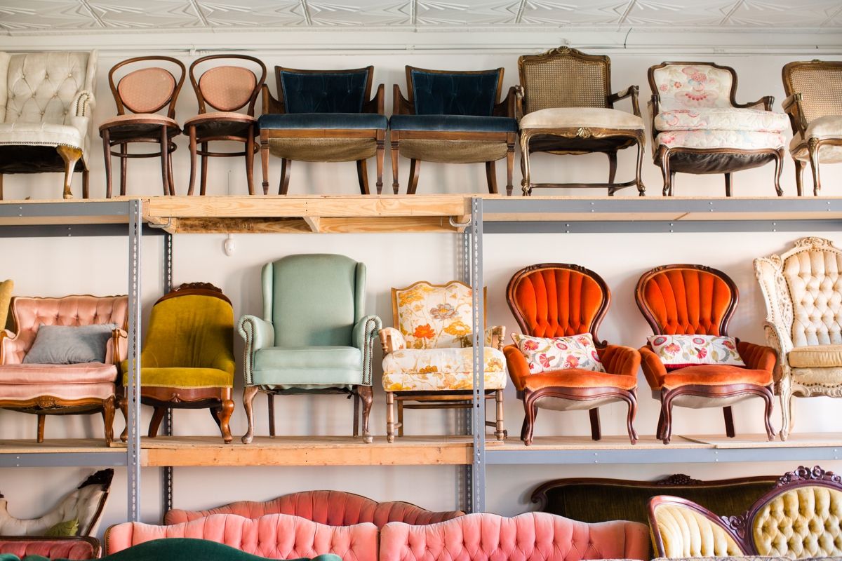 Mobiliario vintage para eventos en CDMX