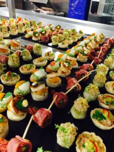 charolas de canapés y bocadillos para eventos cdmx