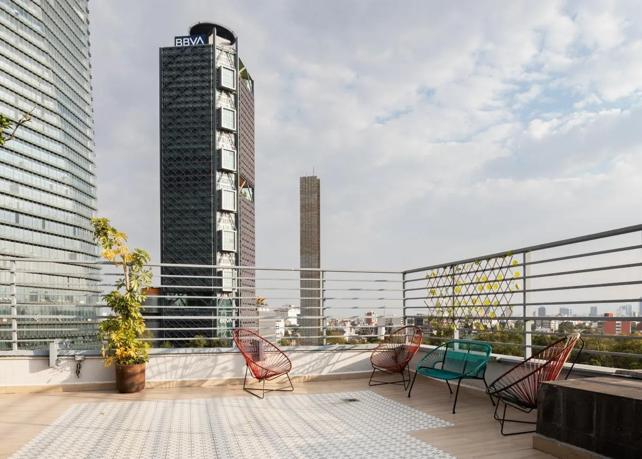 Terraza Anzures 1 vista penthouse Reforma