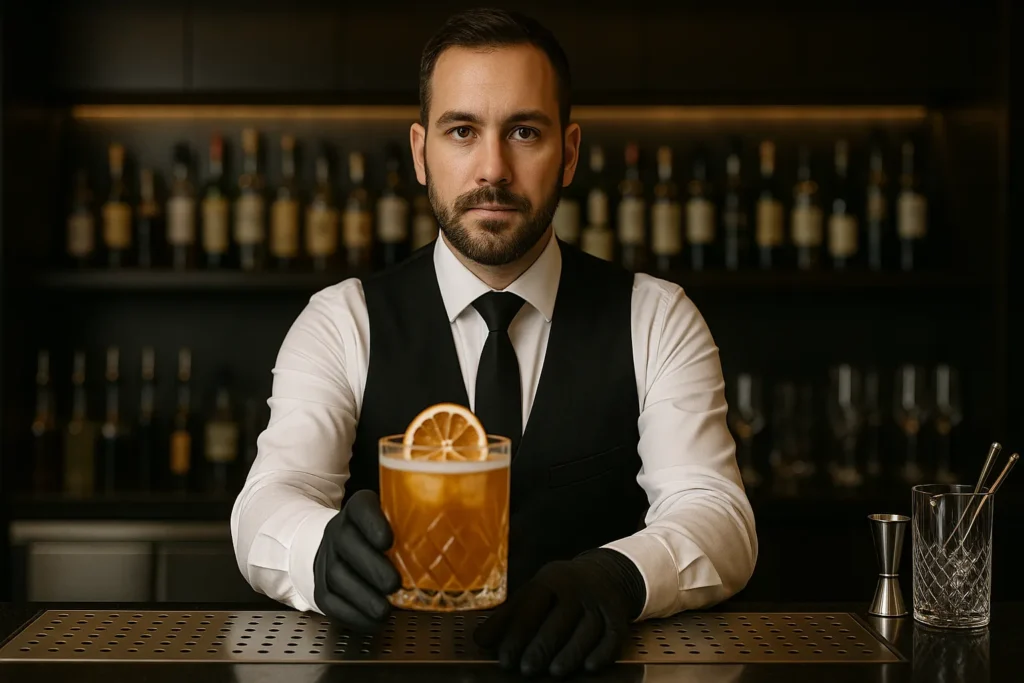 barra de mixología trago premium