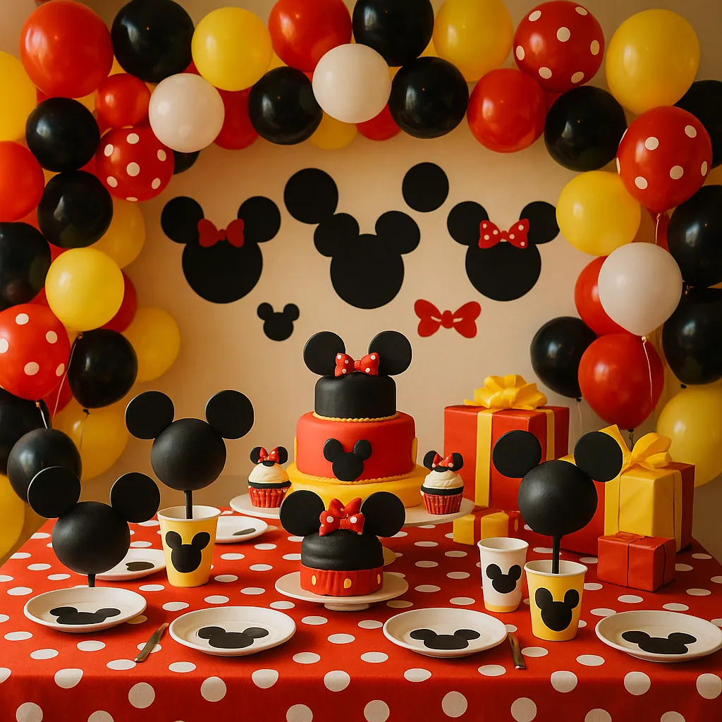 decoración para fiesta infantil mickey mouse
