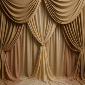 decoracion con telas beige