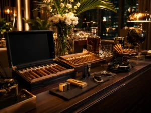 Bar de habanos premium para eventos en CDMX