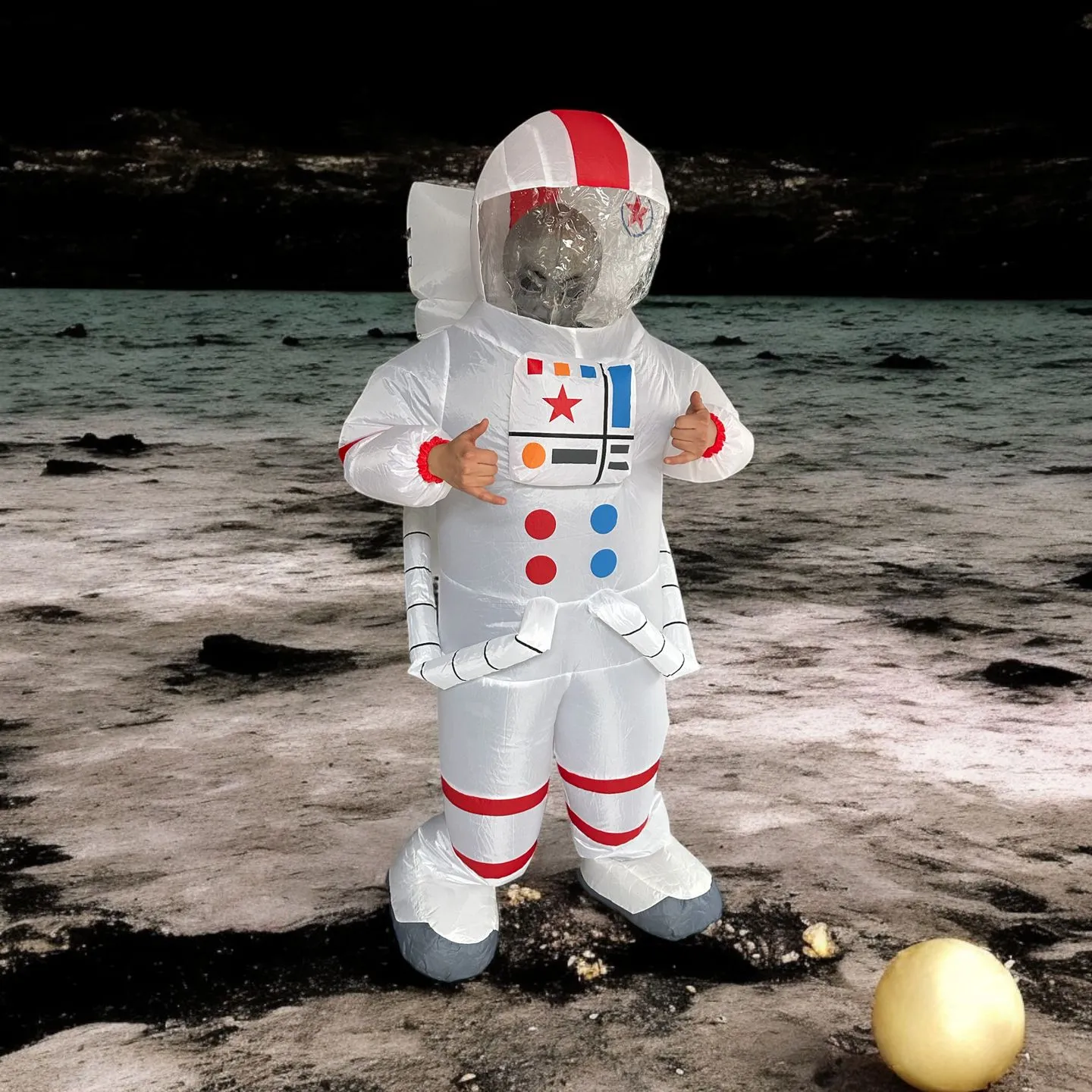 Alien Astronauta cabezón para eventos en CDMX