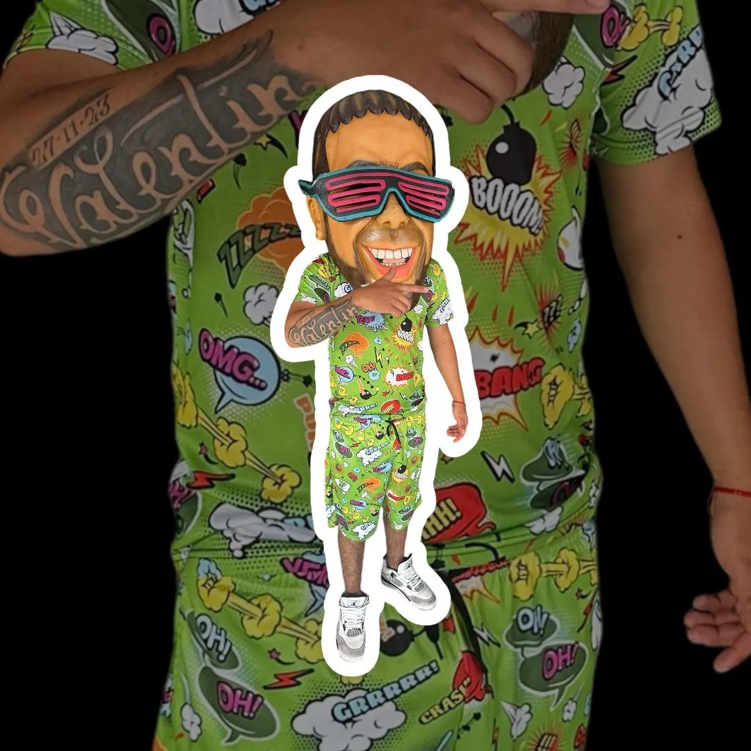 Anuel AA cabezón para eventos en CDMX