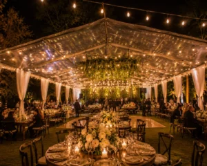 Bodas al aire libre en CDMX con carpa y decoración