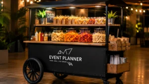 Carrito de snacks para eventos en CDMX