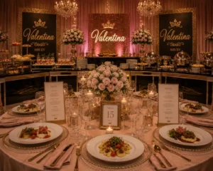 Catering y banquete para XV años en CDMX con menú degustación