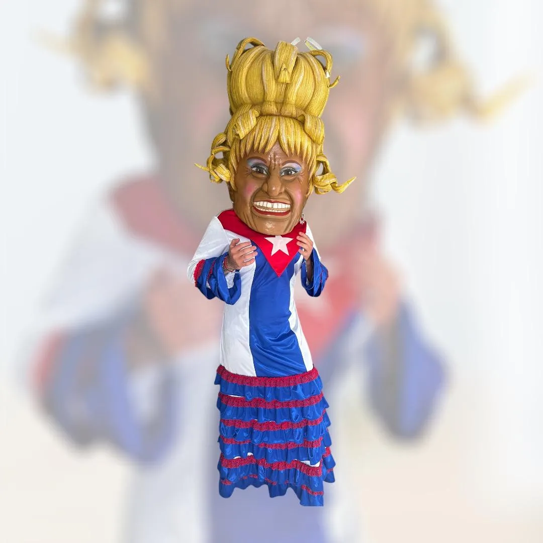Celia Cruz cabezón para eventos en CDMX