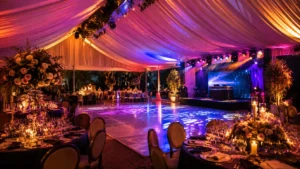 Decoración para carpas estructurales en eventos CDMX