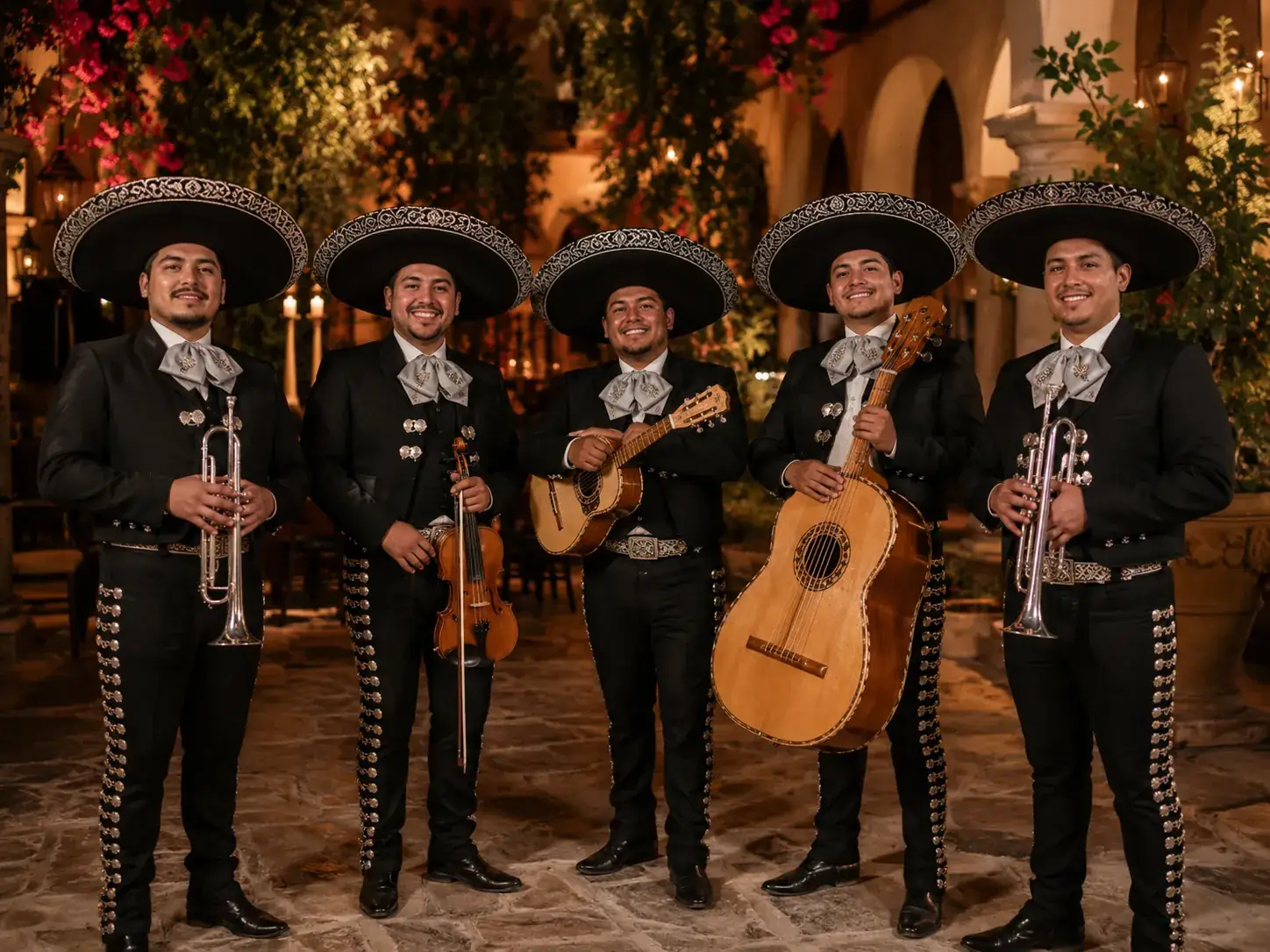 Mariachi tradicional con vestuario charro