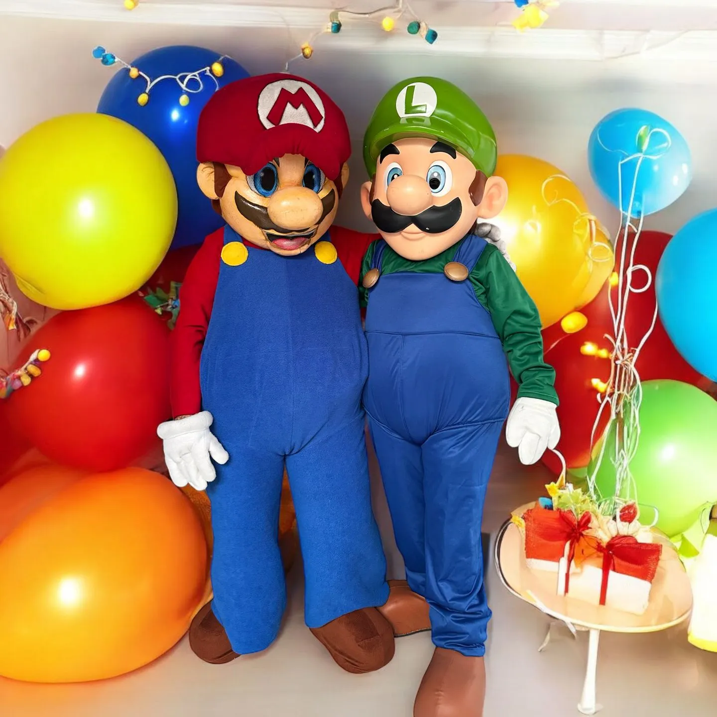 Mario bros cabezón para eventos en CDMX