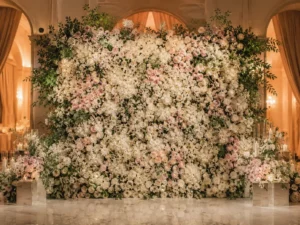 Decoración para eventos en CDMX — muro de flores (Event Planner México)