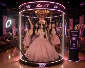 Photo booth para XV años en CDMX con cabina 360