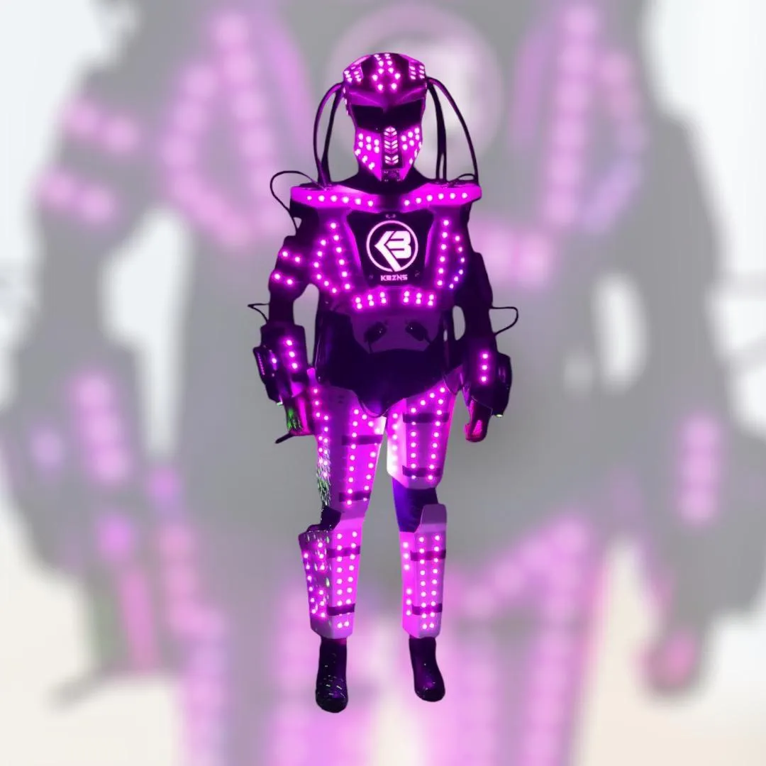 Robot led cabezón para eventos en CDMX