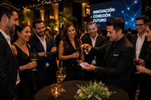 Magia corporativa para empresas en CDMX — mago actuando en un evento de empresa