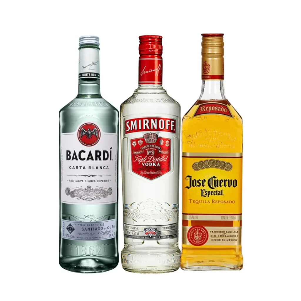 Barra libre nacional para eventos en CDMX con destilados y cristalería premium