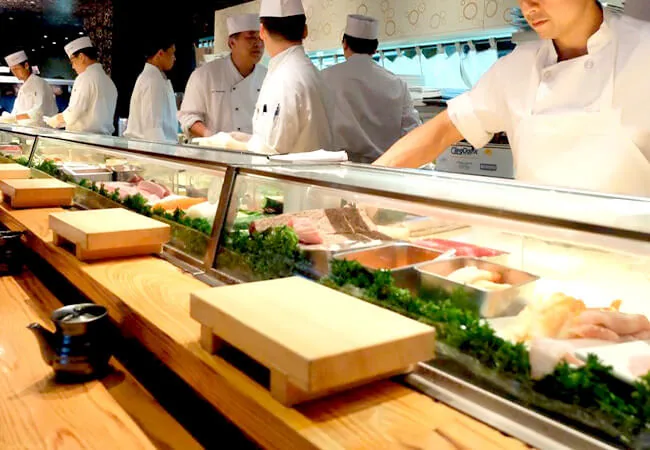 Buffet de sushi para eventos en CDMX