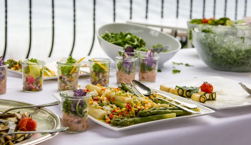 Buffet vegetariano para eventos en CDMX