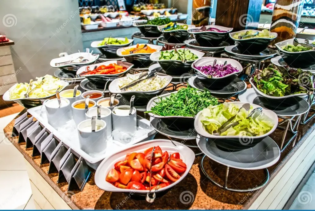 Buffet vegetariano plus para eventos en CDMX