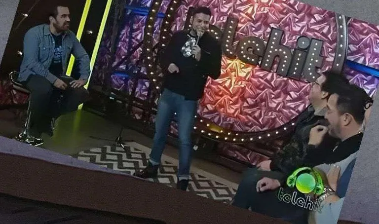 Carlos Mosco durante su participación en un programa de comedia de Telehit