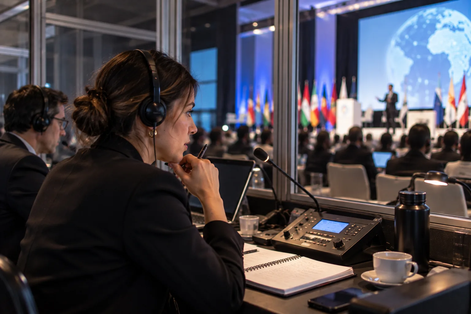 Interpretación simultánea para eventos en CDMX durante un congreso internacional