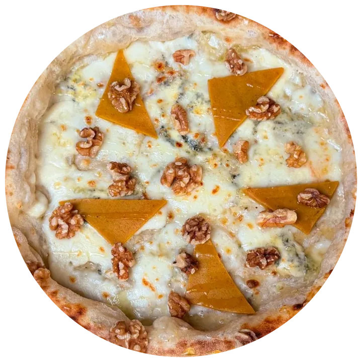 Pizza Gorgonzola y ate