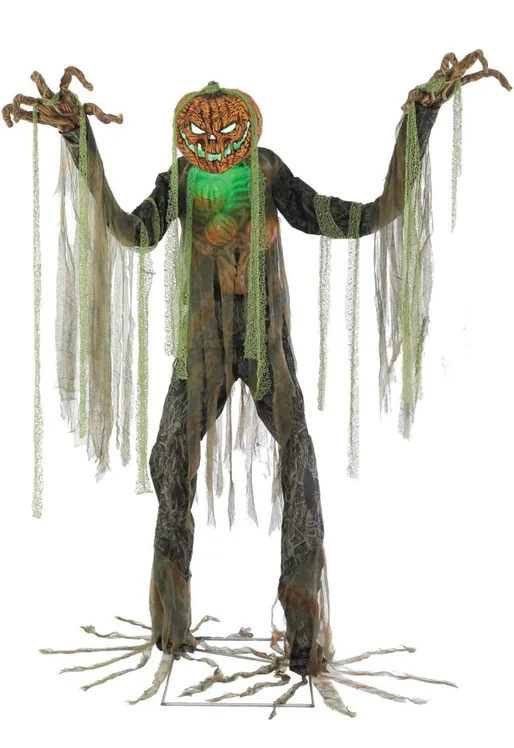 Animatrónico Calabaza de 2.03 m para renta en eventos de Halloween en CDMX