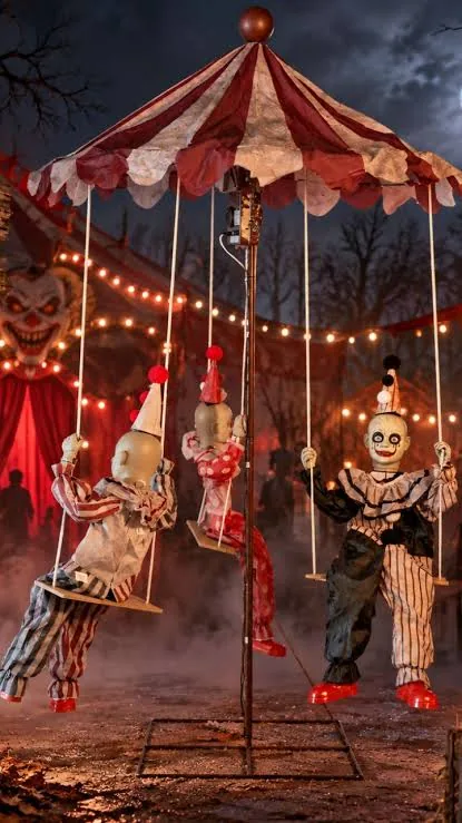Animatrónico Carrusel de 1.83 m para renta en eventos de Halloween en CDMX
